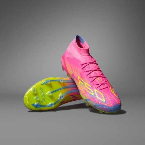 adidas Adizero F50 Elite Mid FG - Lucid Pink/Lucid Lemon/Blue Fusion - IE1458