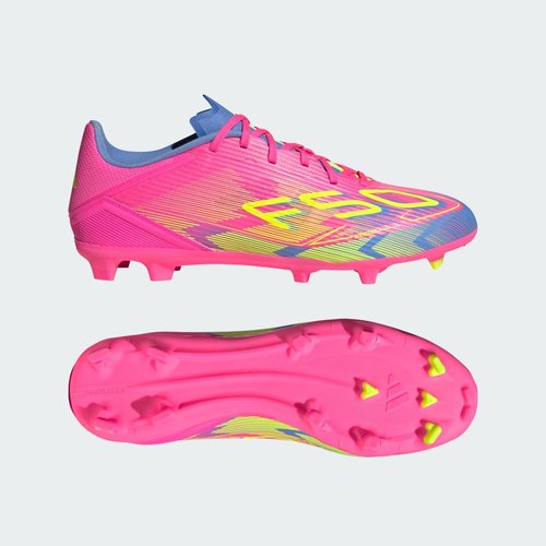adidas Adizero F50 League FG MG - Lucid Pink/Lucid Lemon/Blue Fusion - IE1291