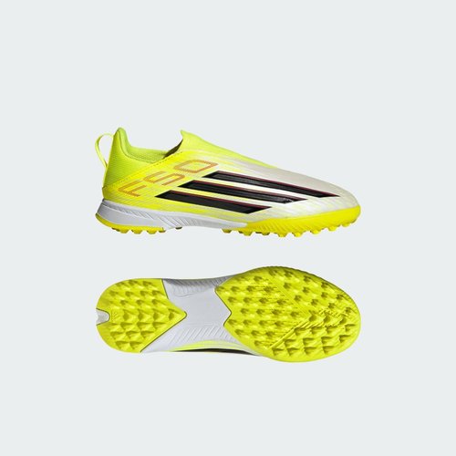 adidas F50 LEAGUE Laceless Turf - Team Solar Yellow 2/Core Black/Lucid Red - JR9023