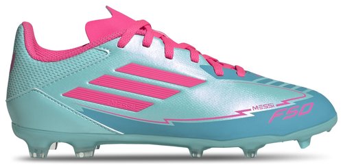 adidas Messi Adizero F50 League FG MG K - Flash Aqua/Lucid Pink/Lucid Cyan - IH0931