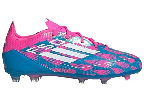 adidas Adizero F50 Pro FG K - Solar Blue/Cloud White/Solar Pink - IH8054
