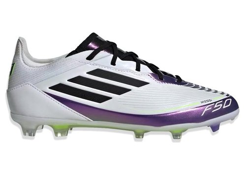 adidas Messi Adizero F50 Pro FG K - Cloud White/Core Black/Purple - IE9081