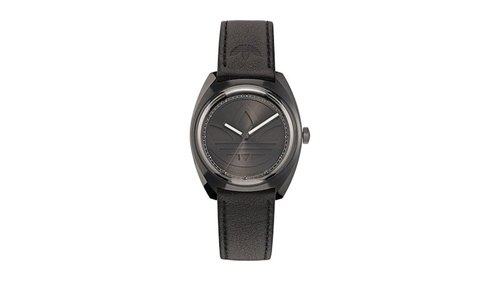 adidas Fashion Edition One Black Dial Watch AOFH22514 - Leather