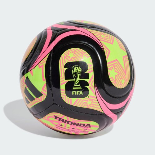 adidas FIFA World Cup 26 Trionda Club Ball - Black/Lucid Lemon/Lucid Pink - JD8053