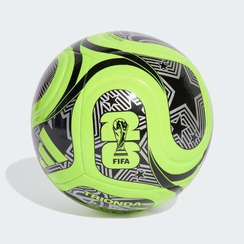 adidas FIFA World Cup 26 Trionda Club Ball - Lucid Lemon/Black/Silver Metallic - JD8052