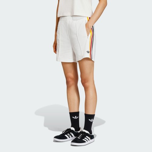 adidas Firebird Classic Shorts - Cloud White/Collegiate Gold/Team Power Red 2/Black - KE9365