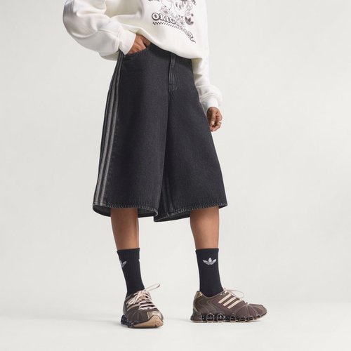 adidas Firebird Jorts Denim - True Black Denim - KD2916