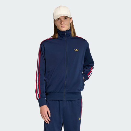 adidas Firebird Track Top - Night Indigo/Better Scarlet/White - KD3841
