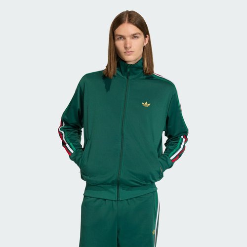 adidas Firebird Track Top - Team Dark Green/Bold Green/White - KD3845