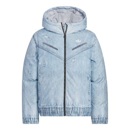 adidas FK Denim Down Jacket Asia Sizing - Halo Silver - KC2632