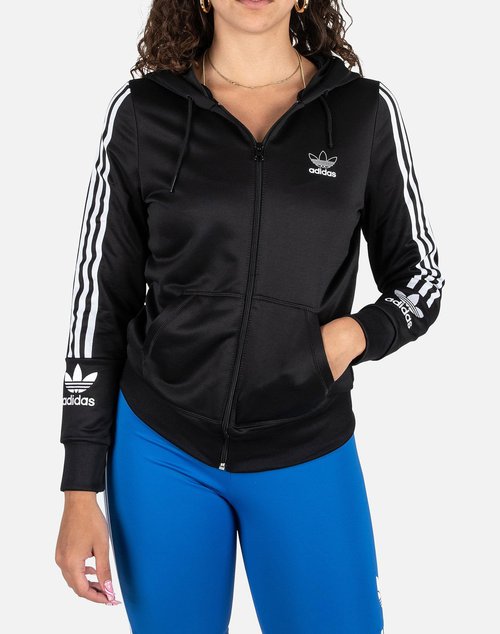 adidas FLEECE FULL-ZIP HOODIE - Black - FT1824