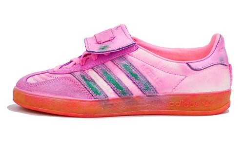 adidas gazelle silver green womens Adidas x Foot Industry Unisex Gazelle Cream White / Black Low Top Sneakers main image 0