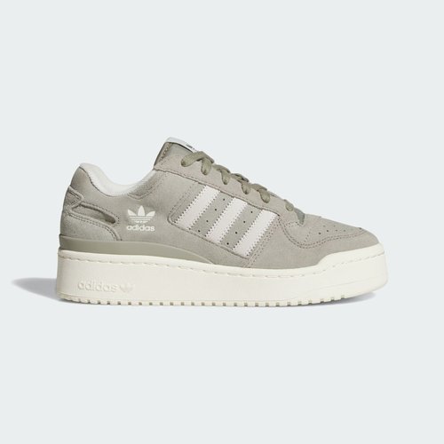 adidas Forum Bold Stripes - Silver Pebble/Off White/Off White - JR0500