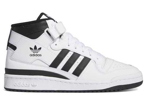 adidas Forum Mid - Cloud White/Core Black/Cloud White - IG3756