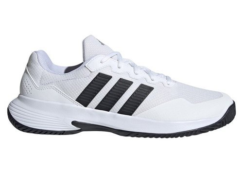 adidas Gamecourt 2 Tennis - Cloud White/Core Black/Silver Metallic - KI0781