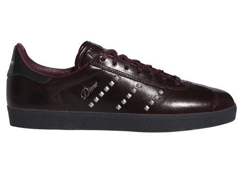 adidas Dime x Gazelle ADV - Maroon/Silver Metallic/Core Black - IG2046