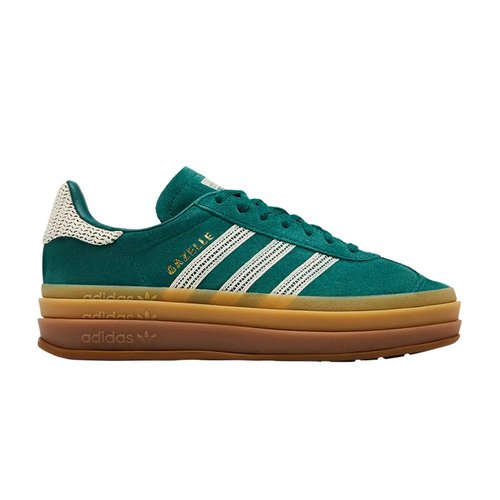 adidas Gazelle Bold - Collegiate Green/Wonder White/Gold Metallic - JS3358