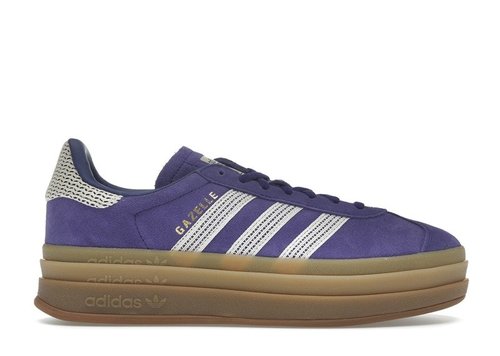 adidas Gazelle Bold - Collegiate Purple/Wonder White/Gold Metallic - JS3359
