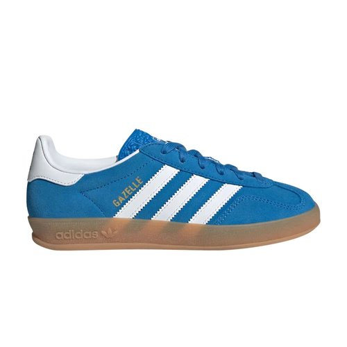 adidas Gazelle Indoor | Size 5.5 - Blue Bird/Cloud White/Gum - JS3802