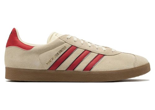 Manchester United x adidas Gazelle - Cream White/Mufc Red/Core Black - JS3040