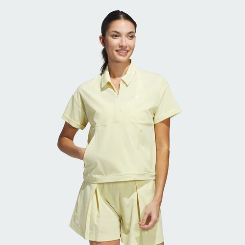 adidas Go-To Short Sleeve Layer Sweatshirt - Powder Yellow - JE7311