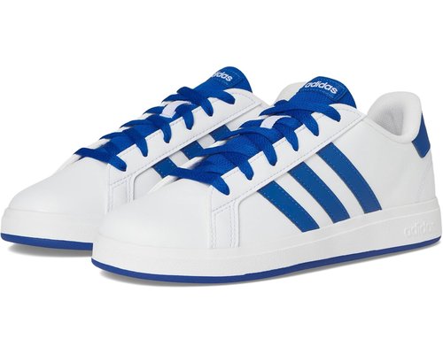 adidas Grand Court Lace-Up K - Cloud White/Royal Blue/Core Black - JQ8008
