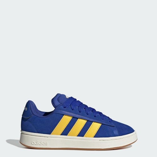 adidas Grand Court Alpha | Size 4 - Semi Lucid Blue/Utility Yellow/Off White - JI1714