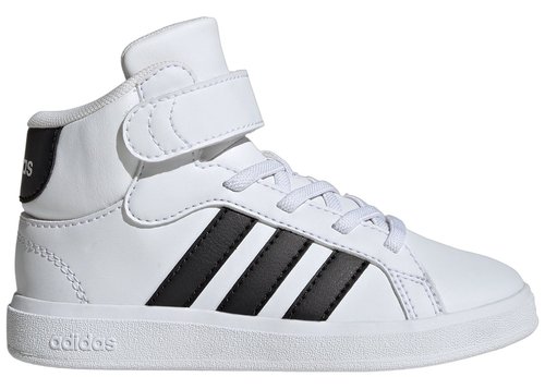 adidas Grand Court Mid K - Cloud White/Core Black/Cloud White - IE3862