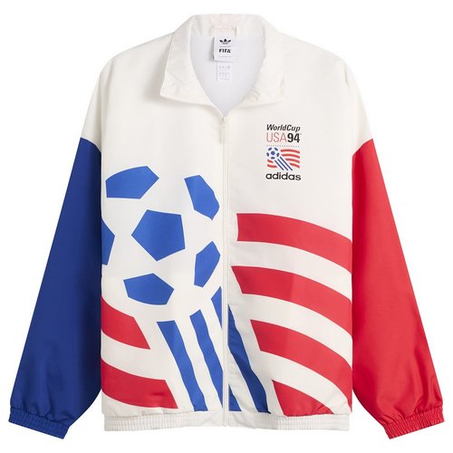 adidas Graphic Woven Track Top - Cloud White - KC5442
