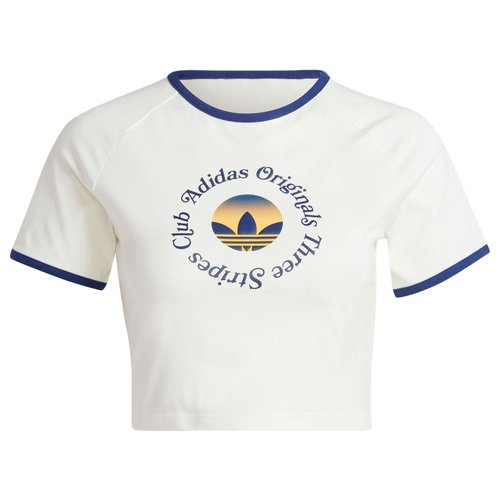 adidas Graphics Crop T-shirt Asia Sizing - White - JG8058