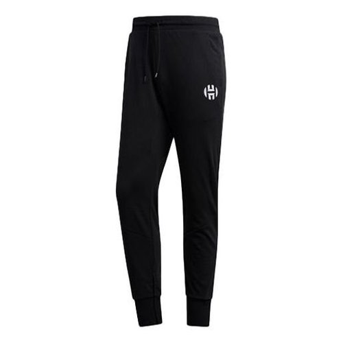 adidas Harden Fle logo Bundle Feet Casual Basketball Sports Long Pants - Black - FH7744