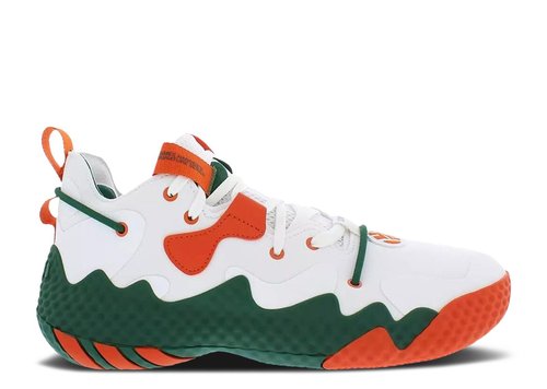 adidas Harden Vol. 6 'Miami Hurricanes' PE - Footwear White/College Orange/Dark Green - GX9190