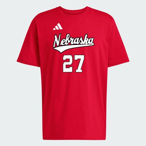 adidas Harper Murray Name and Number Graphic Tee - Team Power Red/Multi - KW7808