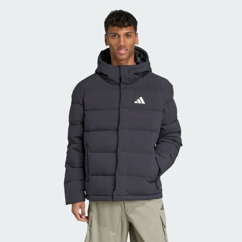 adidas Helionic CLIMAWARM Hooded Down Jacket - Black - JN2099