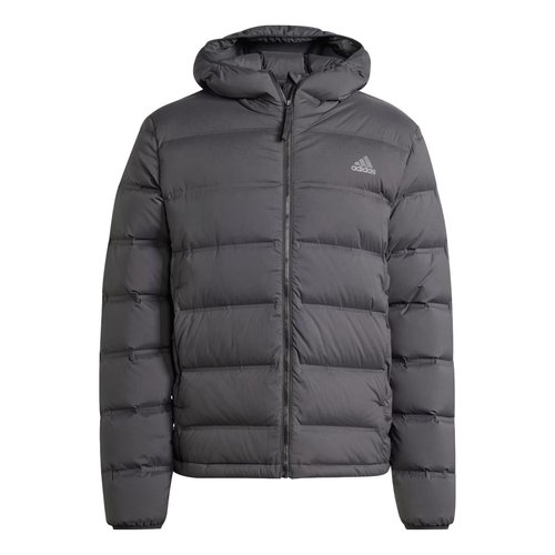 adidas Helionic Stretch Hooded Down Jacket - Black - IK3174