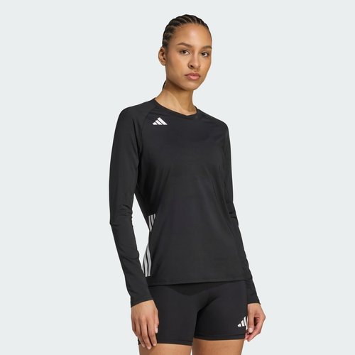 adidas HILO Long Sleeve Volleyball Jersey - Black - JN2972