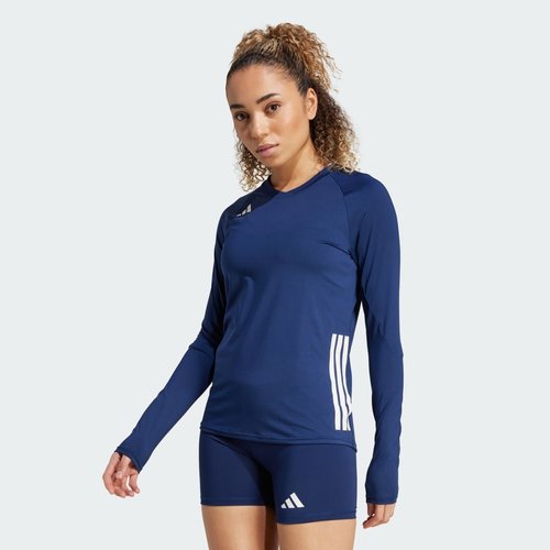 adidas HILO Long Sleeve Volleyball Jersey - Team Navy Blue 2 - JN2974