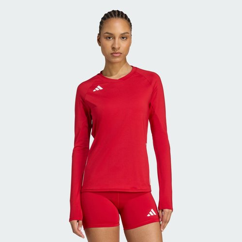 adidas HILO Long Sleeve Volleyball Jersey - Team Power Red 2 - JN2977