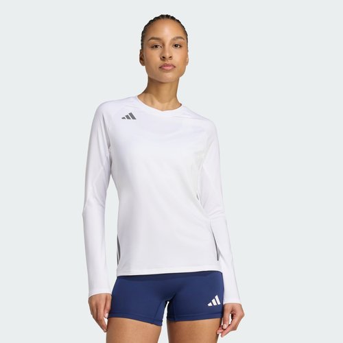 adidas HILO Long Sleeve Volleyball Jersey - White - JN2973