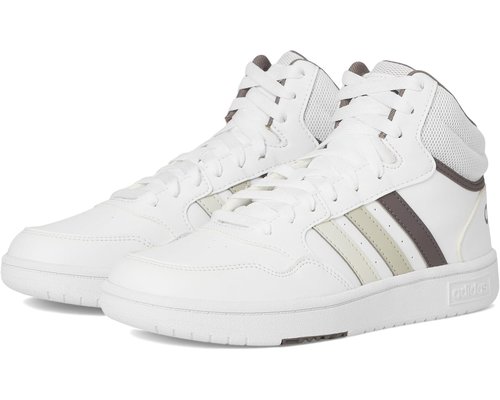 adidas Hoops Mid K | Size 11.5 - Cloud White/Orbit Grey/Putty Grey - IH7894