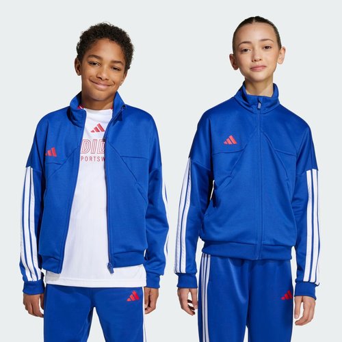 adidas House of Tiro Track Top - Semi Lucid Blue/White/Pure Ruby - JW5085