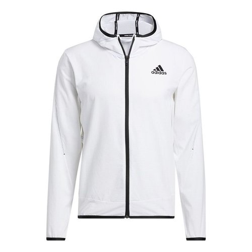 adidas H.rdy Warri Jkt Sports Training Breathable Hoodie Jacket - White - GT8261