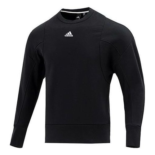 adidas Internal Crew Round Neck Long Sleeves Pullover Black - HB6559