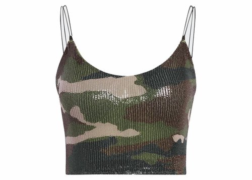 adidas Ivy Park Sequin Tank Top 'AOP Camo' | Solesense