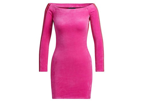 adidas Ivy Park Velour Dress - Shock Pink