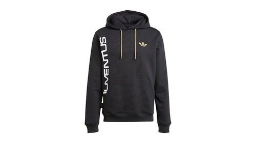 adidas Juventus Graphic Hoodie - Black/Dark Football Gold - JF2566