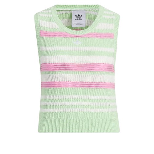 adidas Knitted Striped Vest Top Asia Sizing - Green/Pink/White - JI7052
