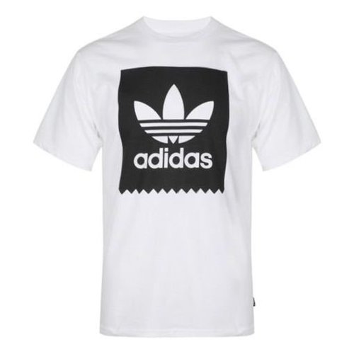 adidas Large Logo Printing Casual Short Sleeve - White - EC7363