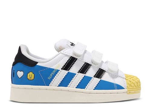 LEGO x adidas Superstar CF C - Cloud White/Core Black/Bright Blue - IF2911