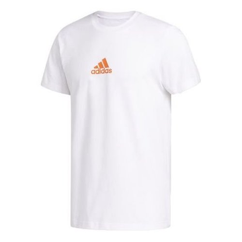 adidas LIL STRIPE TEAM Basketball Sports Short-sleeve Tee - White - FM4967